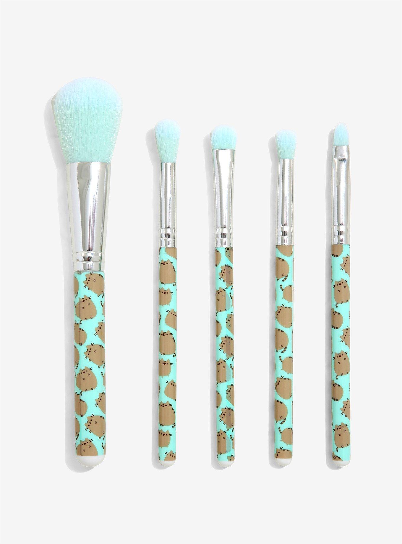 Pusheen Makeup Brush Set & Holder, , alternate