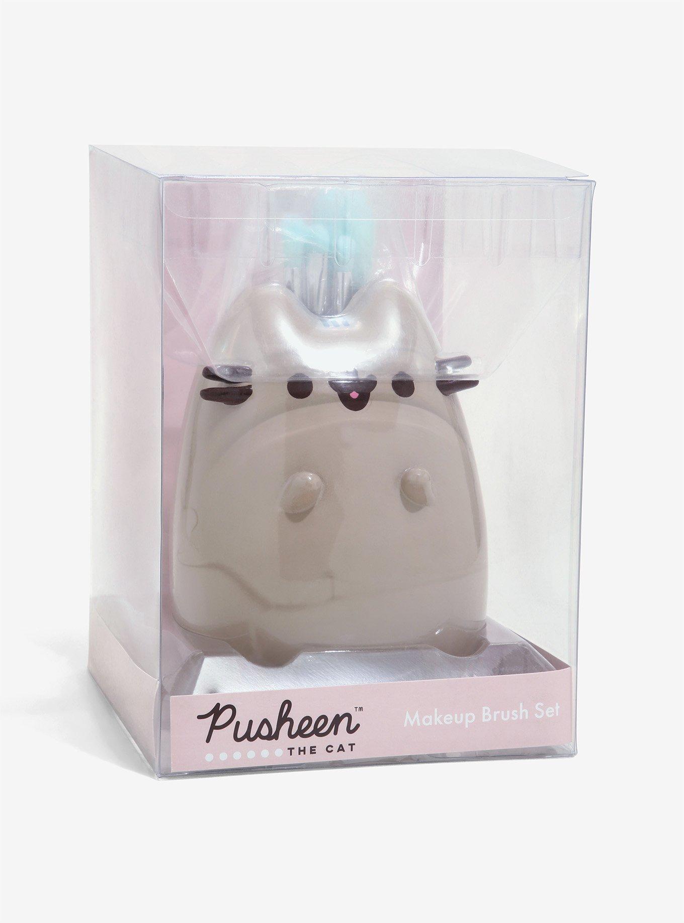 Pusheen Makeup Brush Set & Holder, , alternate