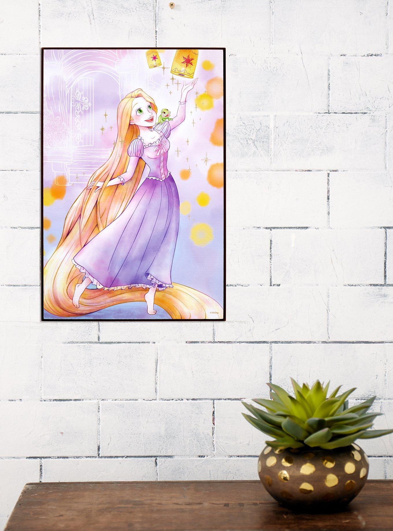 Disney Tangled Rapunzel Glitter Wood Wall Art, , alternate