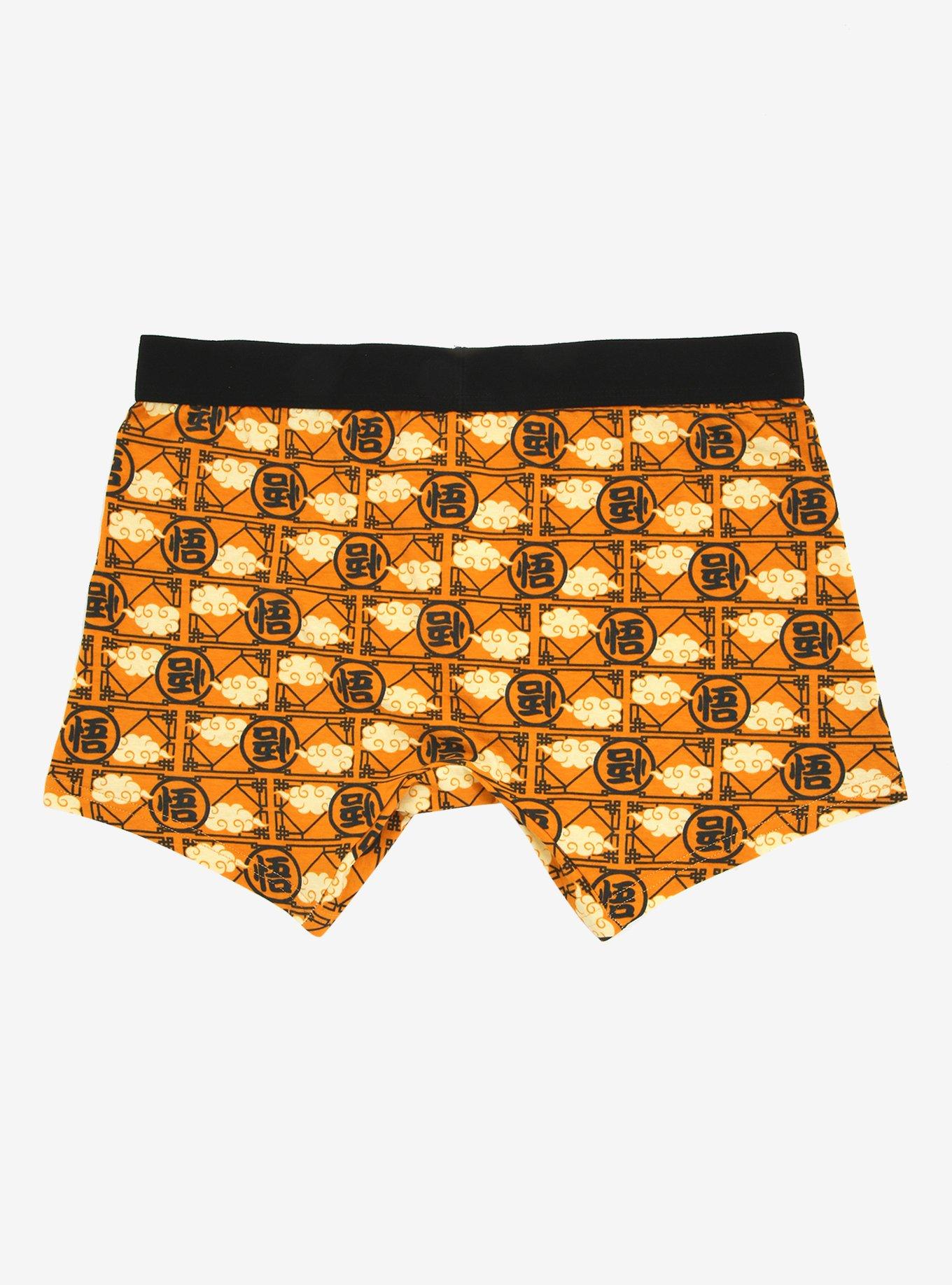 Dragon Ball Z Orange Clouds Boxer Briefs, ORANGE, alternate