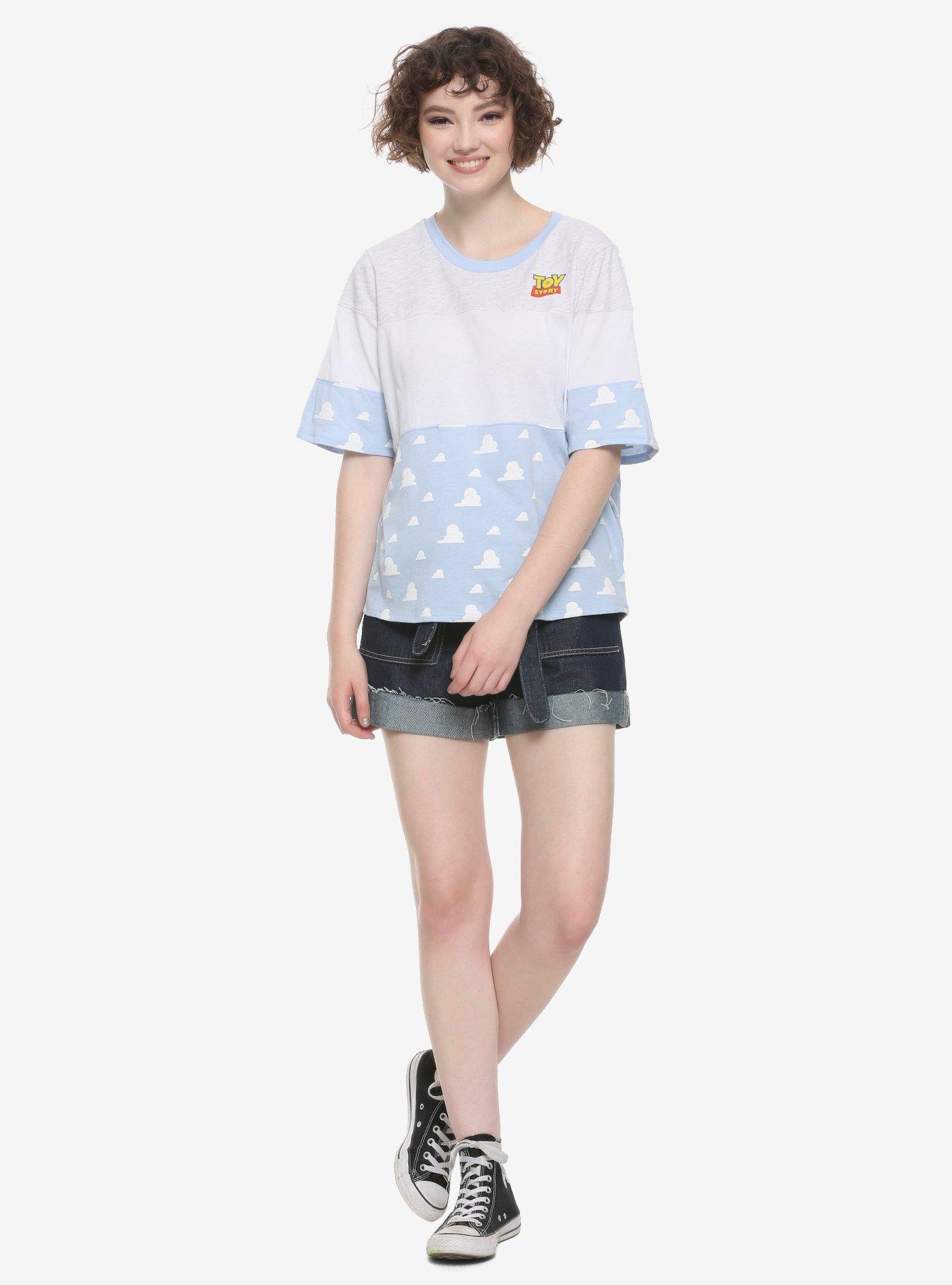 Disney Pixar Toy Story Cloud Color-Block Oversized T-Shirt, , hi-res