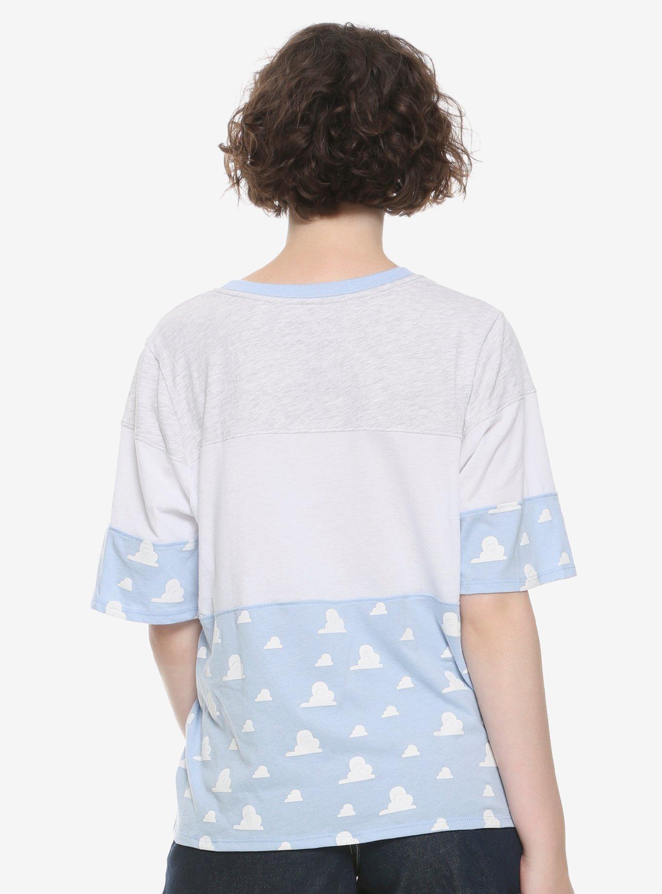 Disney Pixar Toy Story Cloud Color-Block Oversized T-Shirt, , alternate