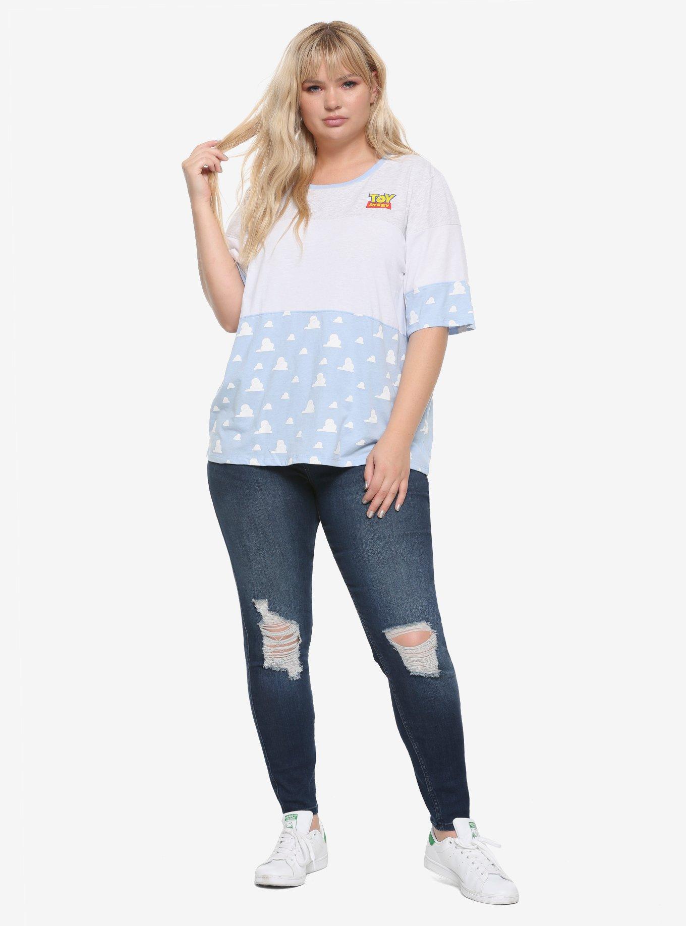 Her Universe Disney Pixar Toy Story Cloud Color-Block Oversized T-Shirt Plus Size, , alternate