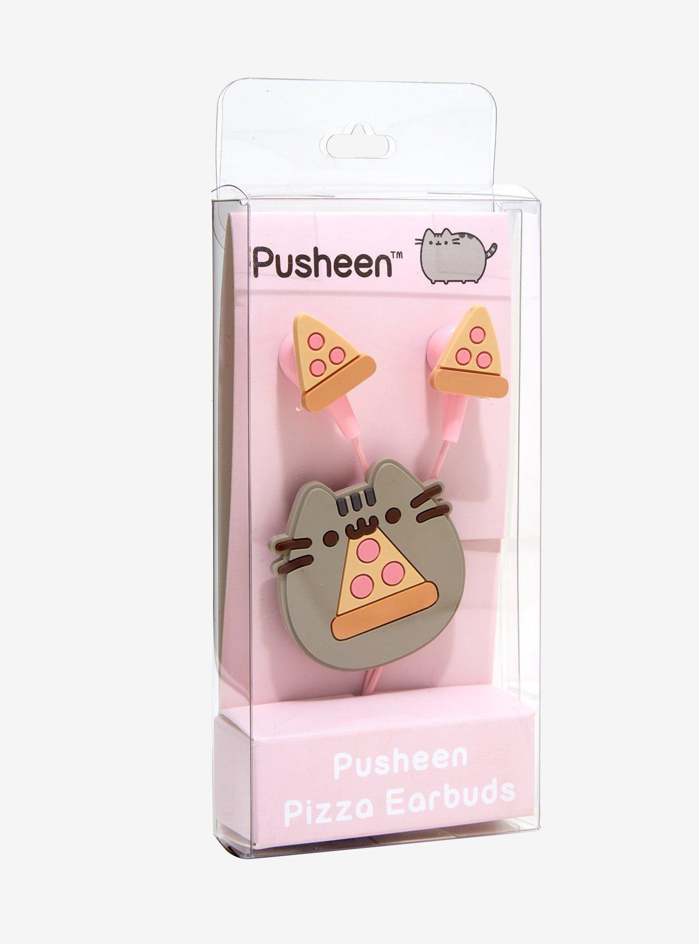 Pusheen Pizza Earbuds, , alternate