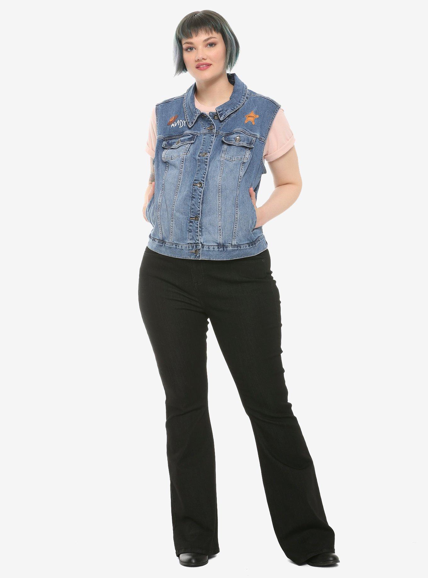 Disney Pixar Toy Story Woody Denim Vest Plus Size, , alternate
