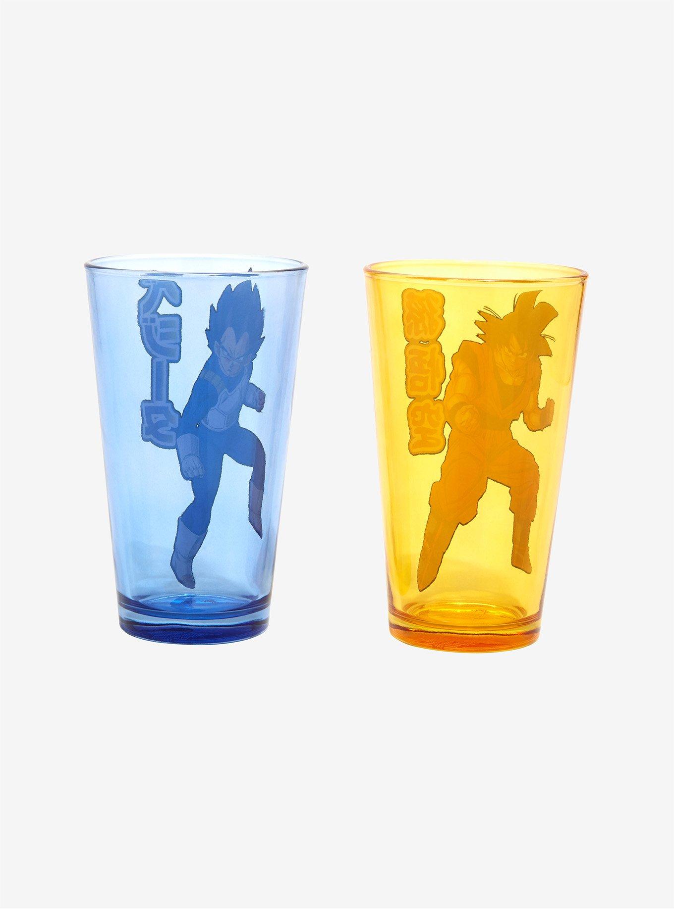 Dragon Ball Z Goku Vegeta Pint Glass Set, , alternate