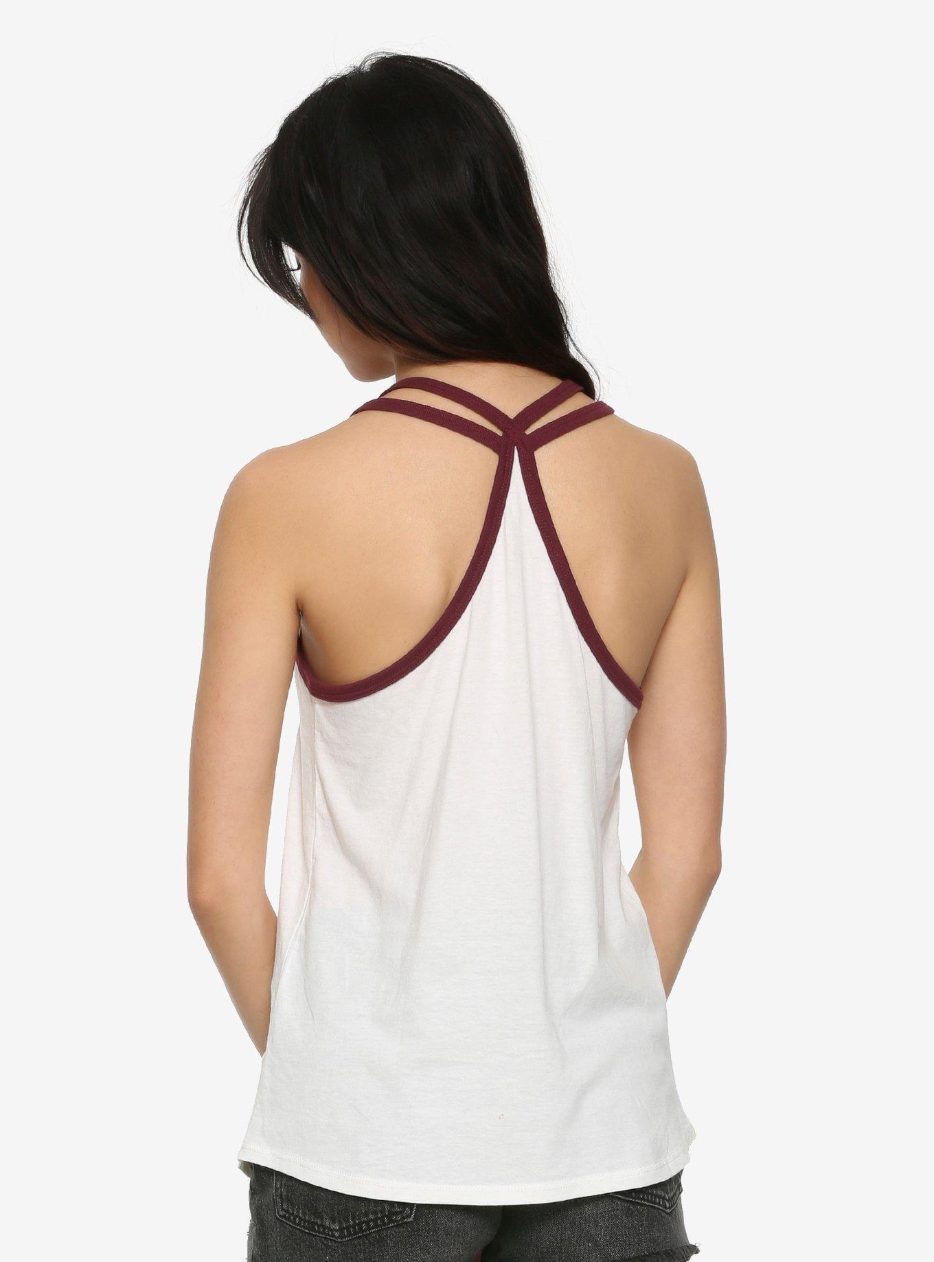 Disney The Little Mermaid Distressed Waves Girls Tank Top, MULTI, alternate