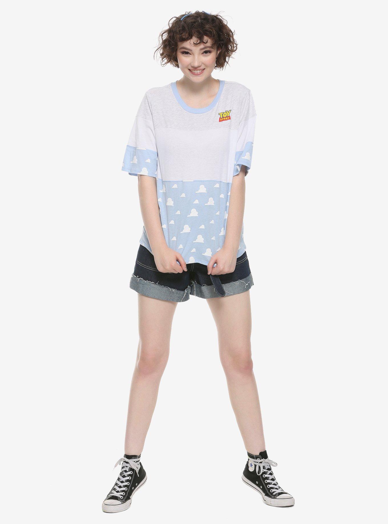 Her Universe Disney Pixar Toy Story Cloud Color-Block Oversized Girls T-Shirt, , alternate