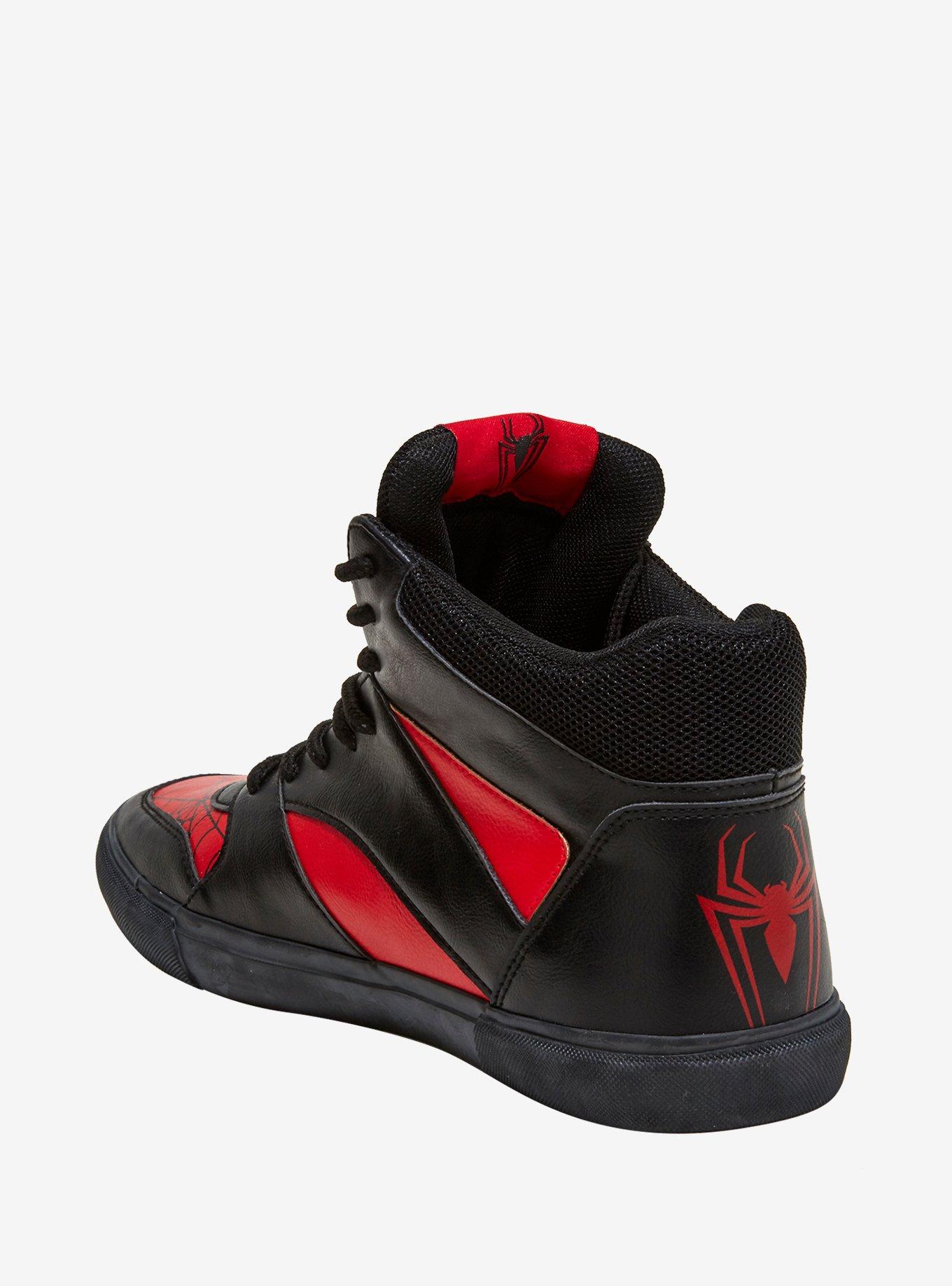 Marvel Spider-Man Black & Red Basketball Sneakers, MULTI, alternate