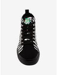 Beetlejuice Black & White Stripe Hi-Top Sneakers, MULTI, alternate
