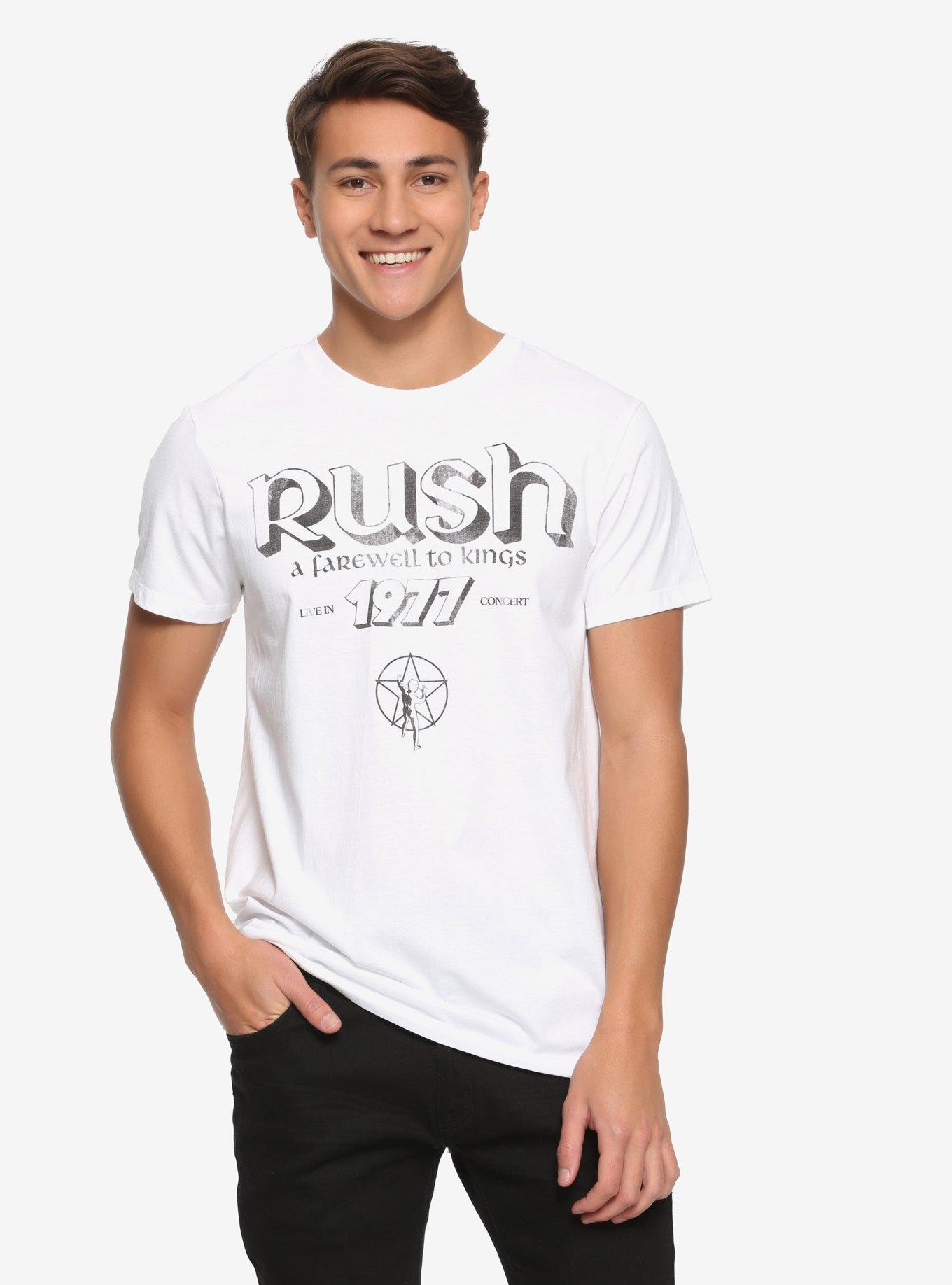Rush A Farewell To Kings 1977 Tour T-Shirt, WHITE, alternate