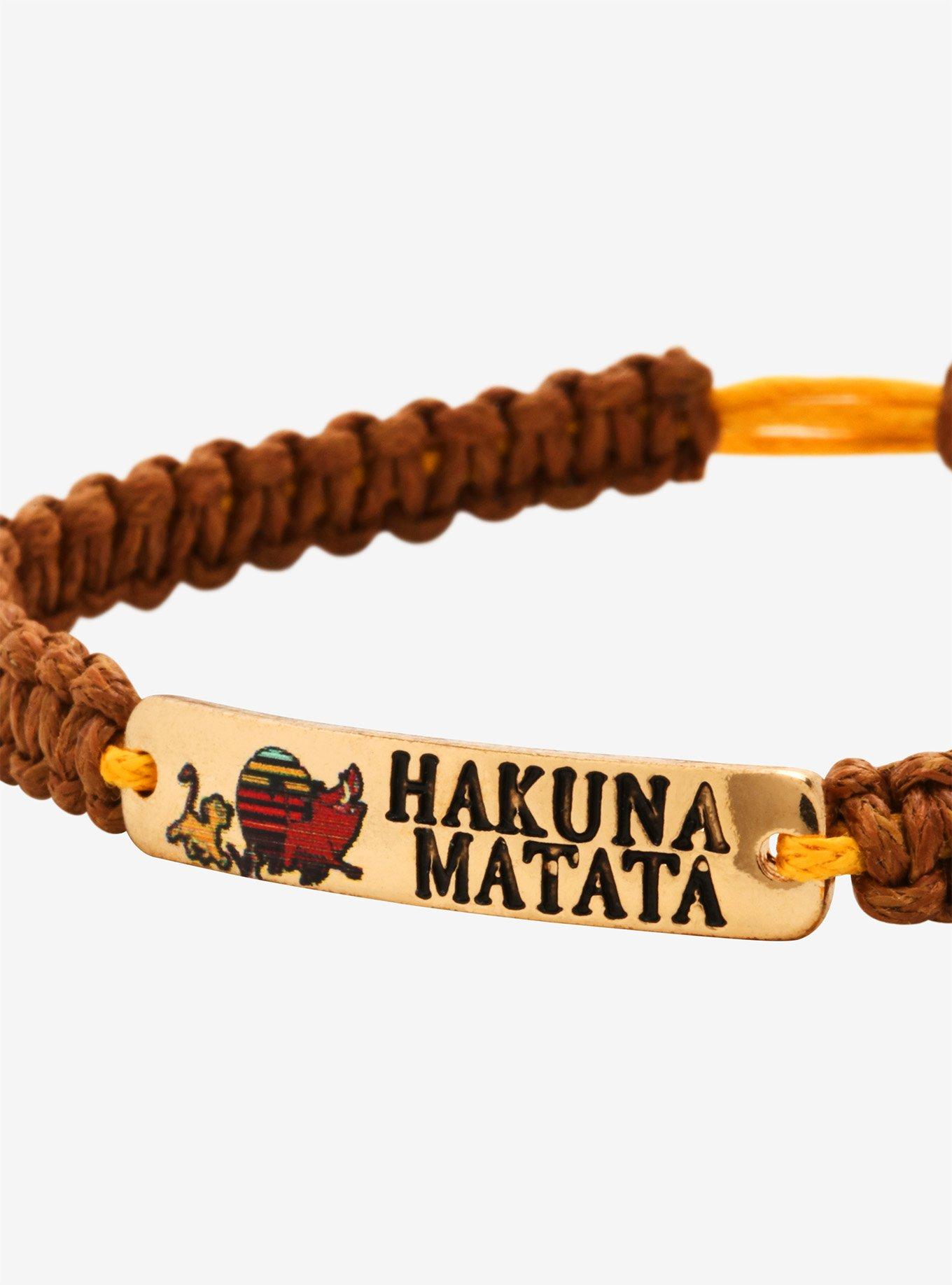 Disney The Lion King Hakuna Matata Cord Bracelet - BoxLunch Exclusive, , alternate