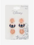 Disney Lilo & Stitch Rose Gold Earring Set - BoxLunch Exclusive, , alternate