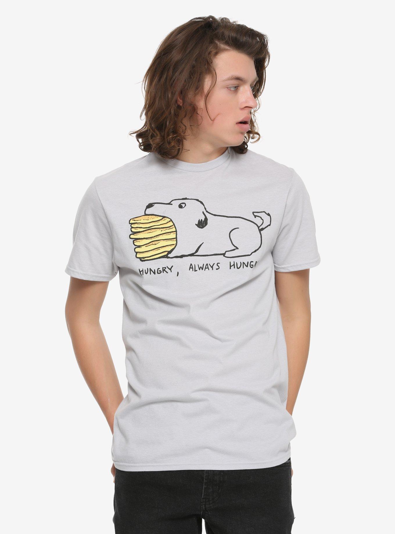 Always Hungry Dog T-Shirt By Fox Shiver, BLACK, alternate