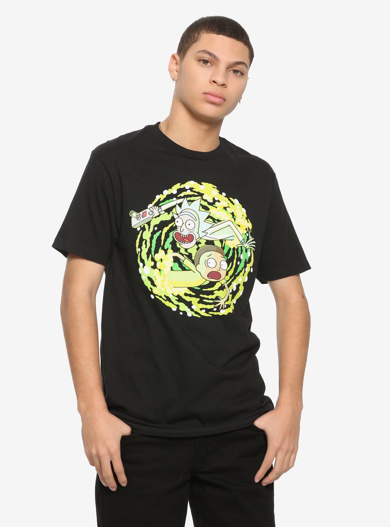 Rick And Morty Portal Travel T-Shirt, GREEN, alternate