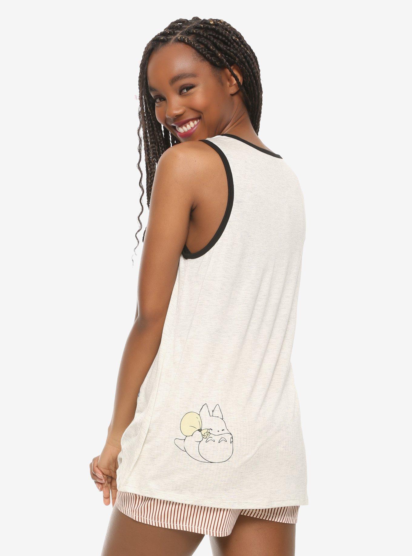 Studio Ghibli My Neighbor Totoro Line Art Pocket Girls Tank Top, , alternate