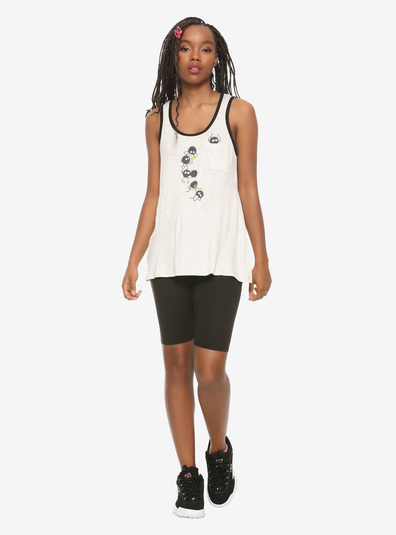Studio Ghibli Spirited Away Soot Sprite Pocket Girls Tank Top, , alternate - view 2