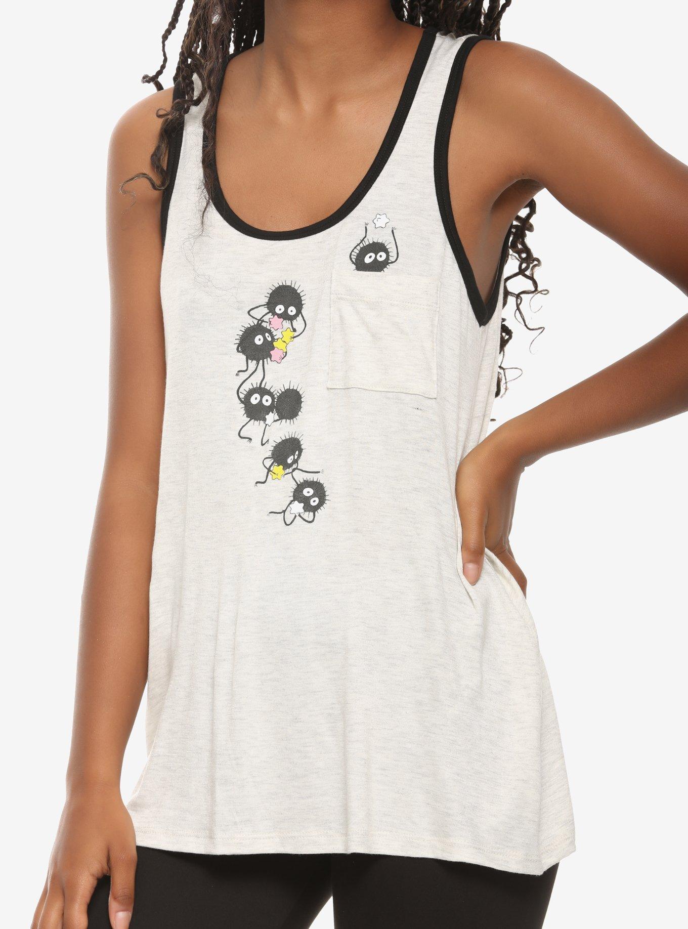 Studio Ghibli Spirited Away Soot Sprite Pocket Girls Tank Top, , alternate - view 4