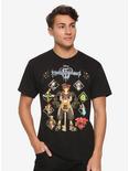 Disney Kingdom Hearts III Poster T-Shirt Hot Topic Exclusive, MULTI, alternate
