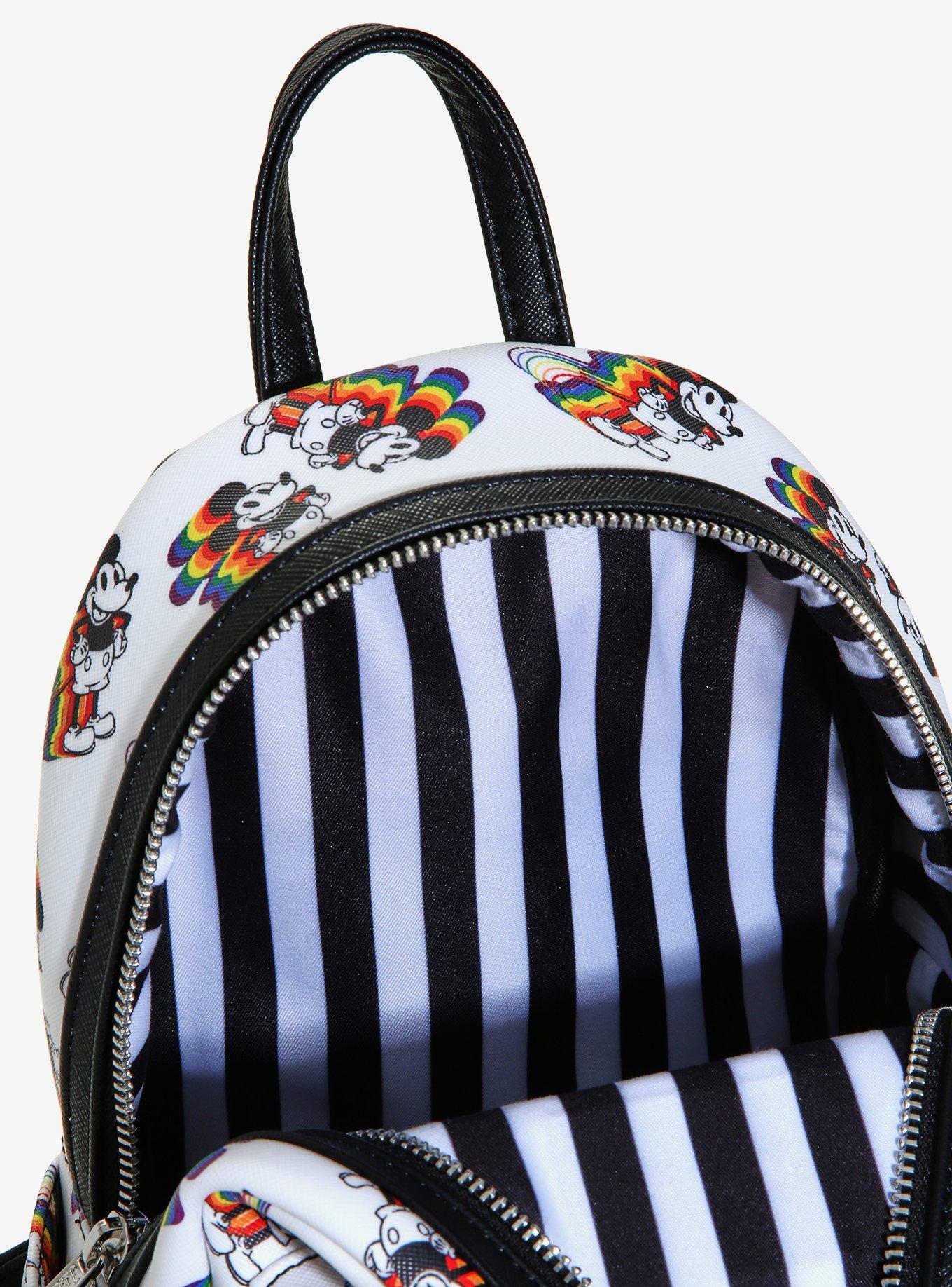 Loungefly Disney Mickey Mouse Rainbow Mini Backpack, , alternate