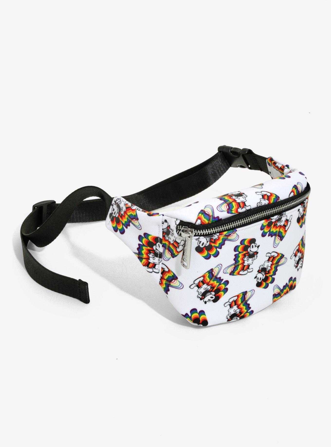 Loungefly Disney Mickey Mouse Rainbow Hip Pack, , alternate