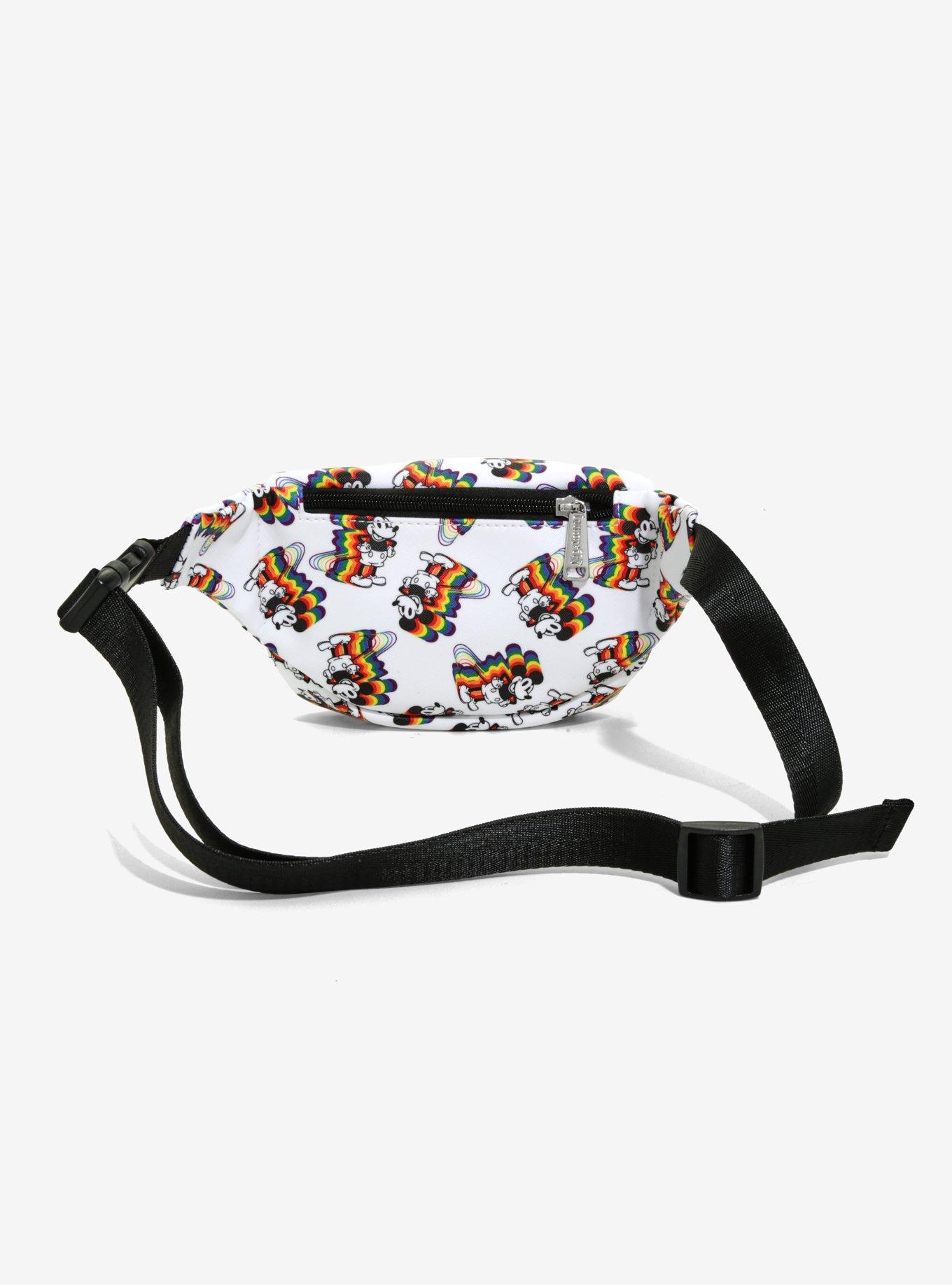 Loungefly Disney Mickey Mouse Rainbow Hip Pack, , alternate