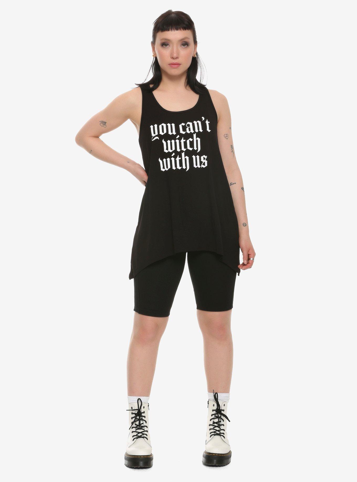 You Can't Witch With Us Girls Tank Top, BLACK, alternate