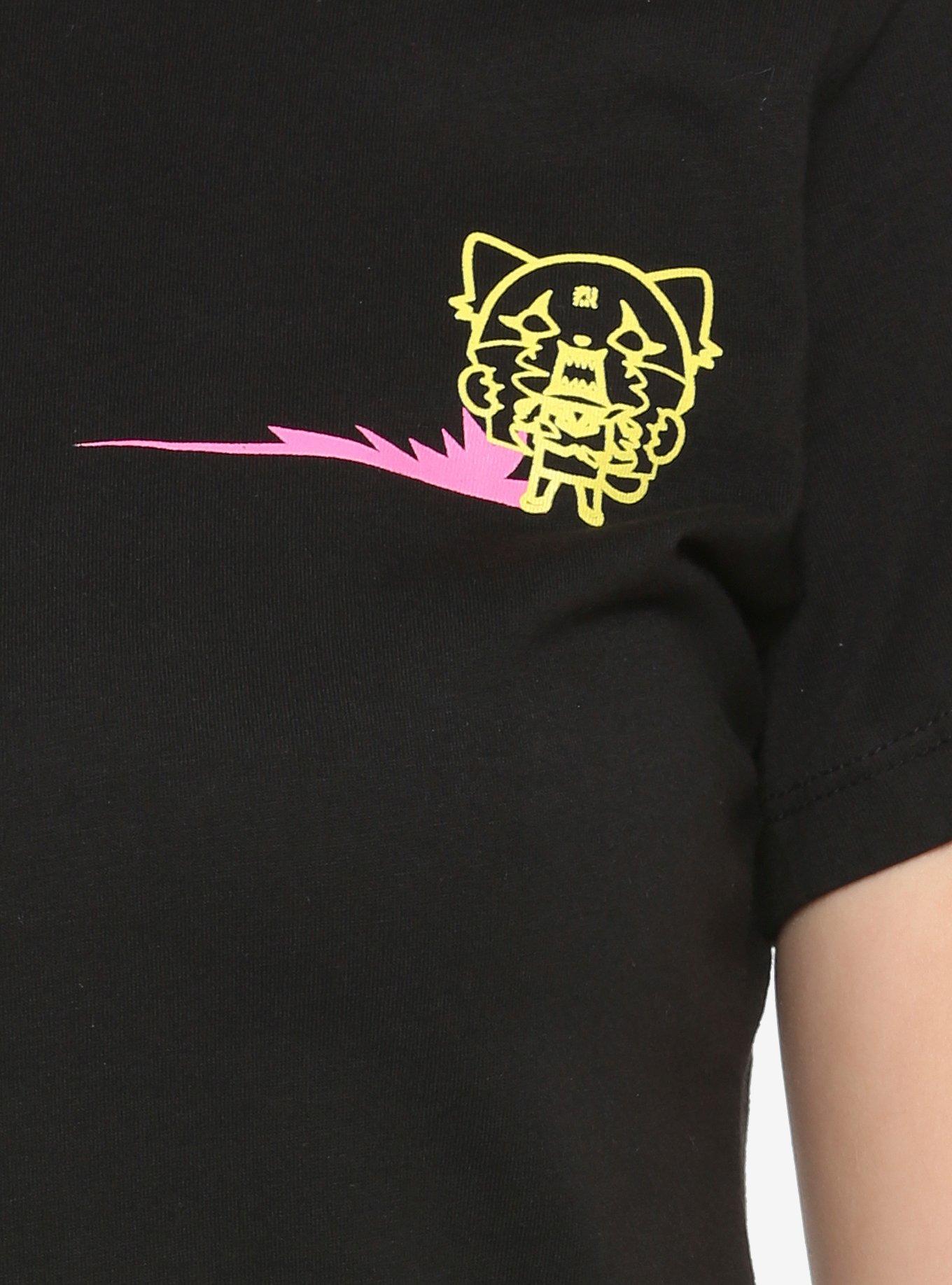 Aggretsuko Front Neon Front & Back T-Shirt, , alternate