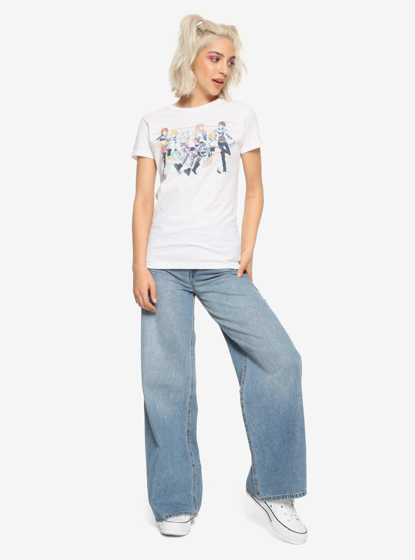 Hatsune Miku Vocaloid Group Girls T-Shirt, , alternate