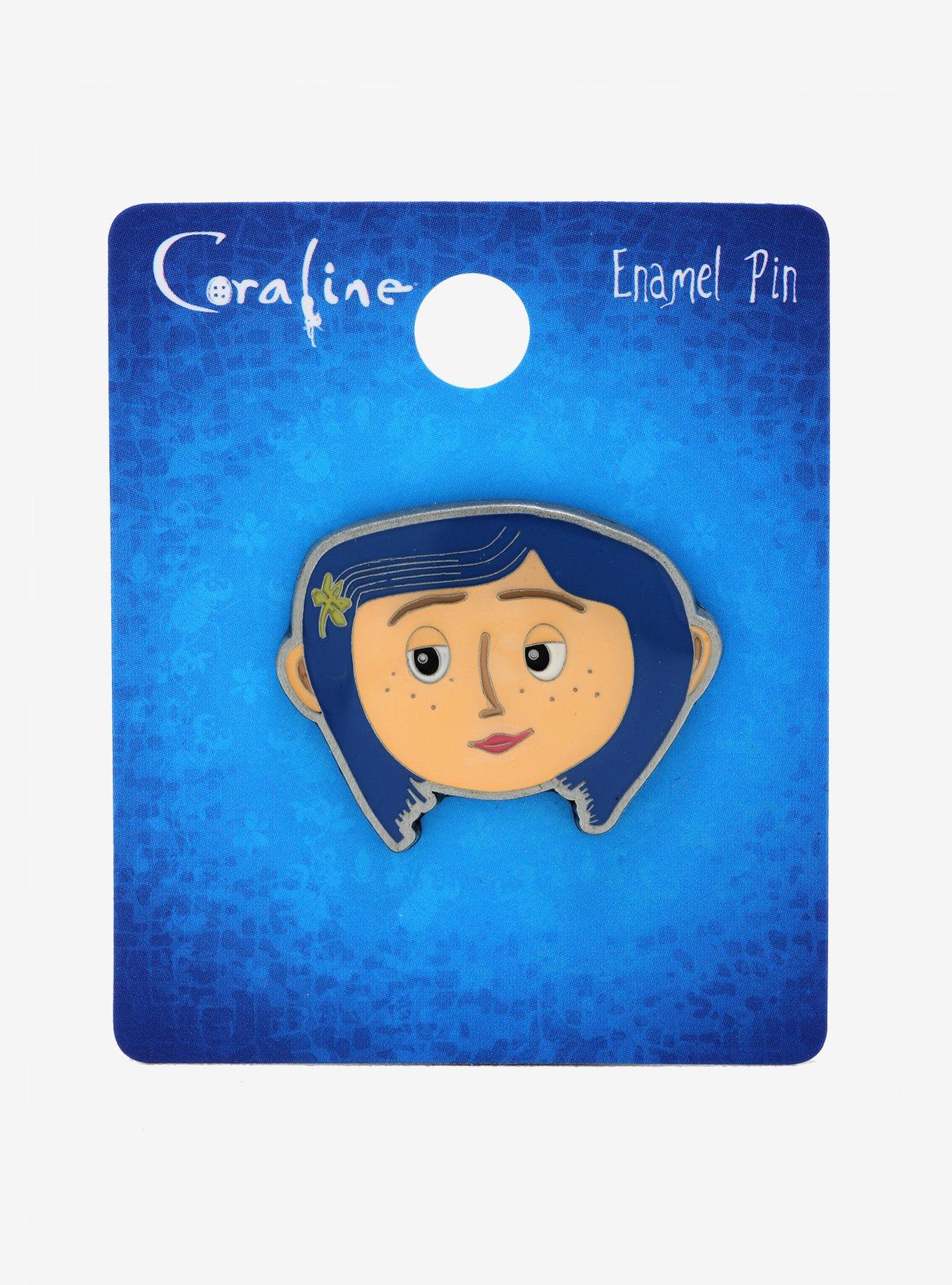 Coraline Face Enamel Pin, , alternate