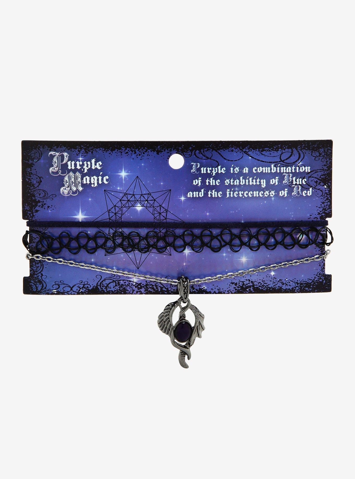 Purple Magic Choker Set, , alternate