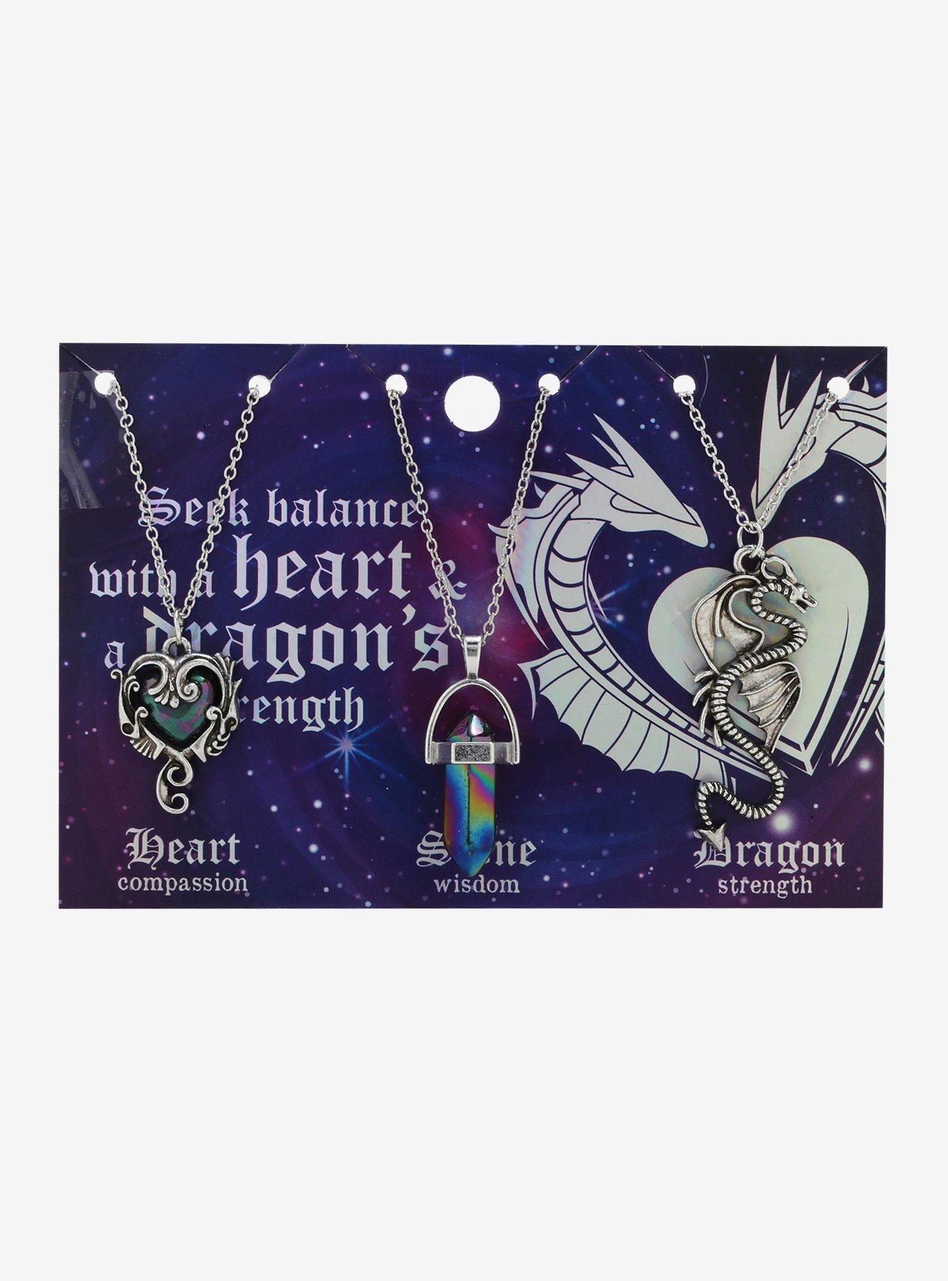 Dragon Heart Necklace Set, , alternate