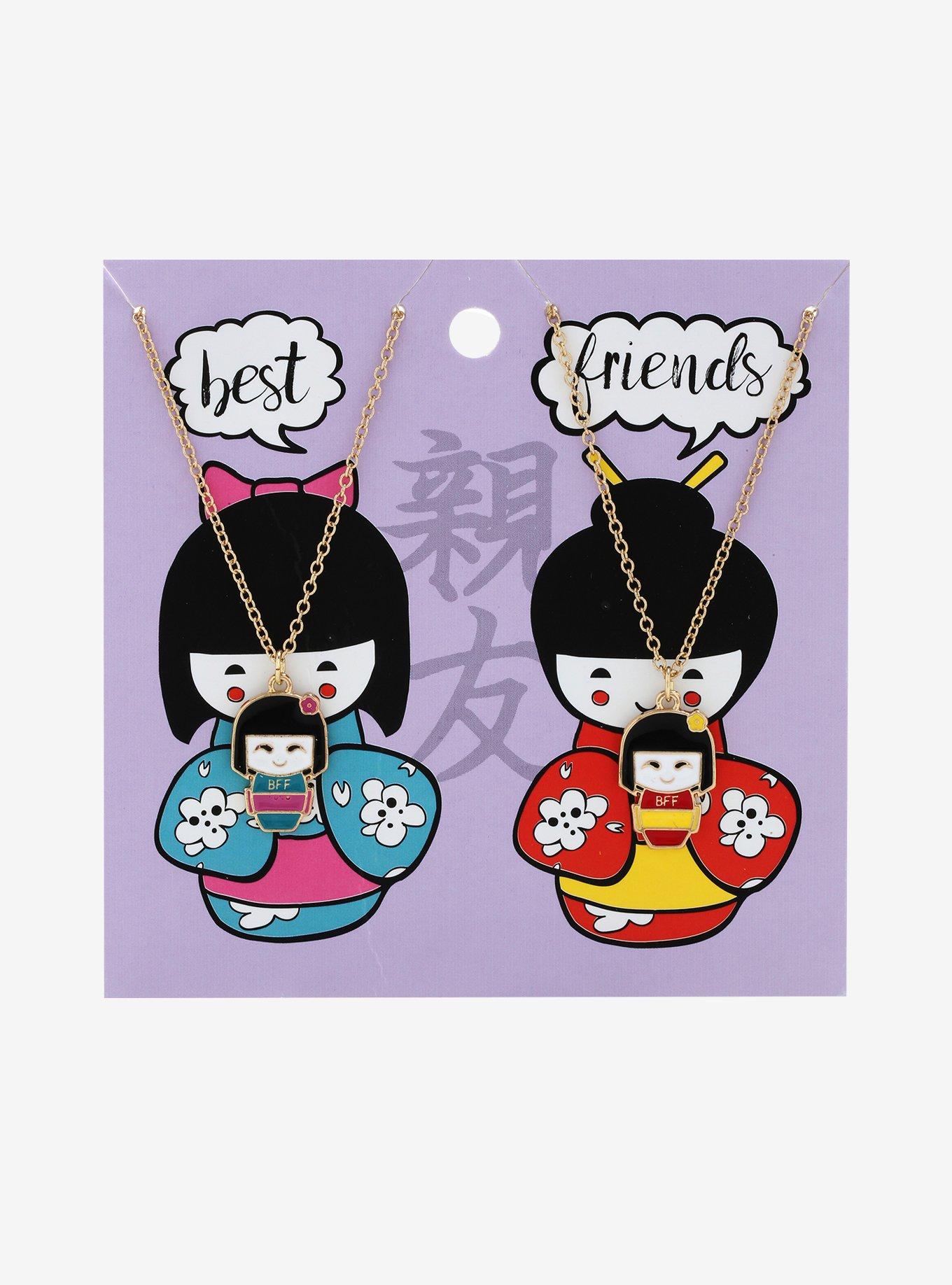 Geisha Best Friend Necklace Set, , alternate