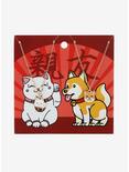 Lucky Cat & Shiba Inu Besties Charm Necklace Set, , alternate