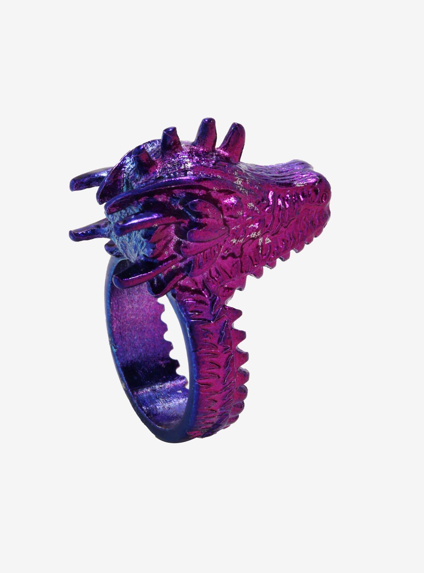 Dragon Fire Anodized Metal Ring, , alternate