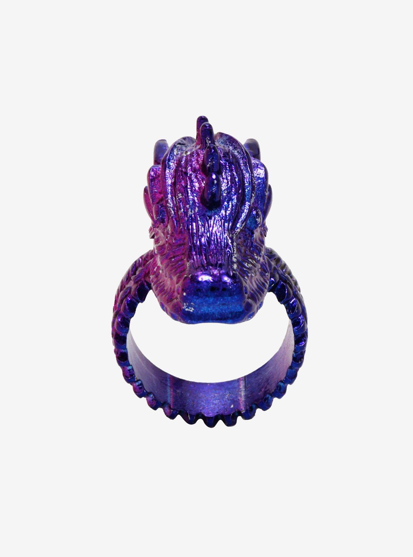 Dragon Fire Anodized Metal Ring, , alternate
