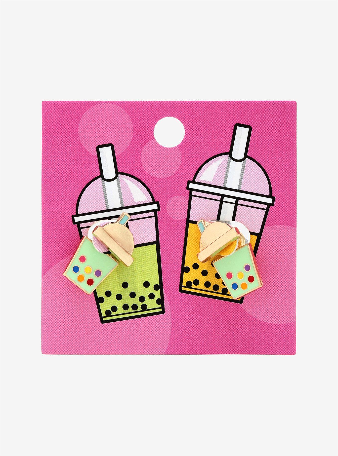 Boba Tea Earrings, , alternate