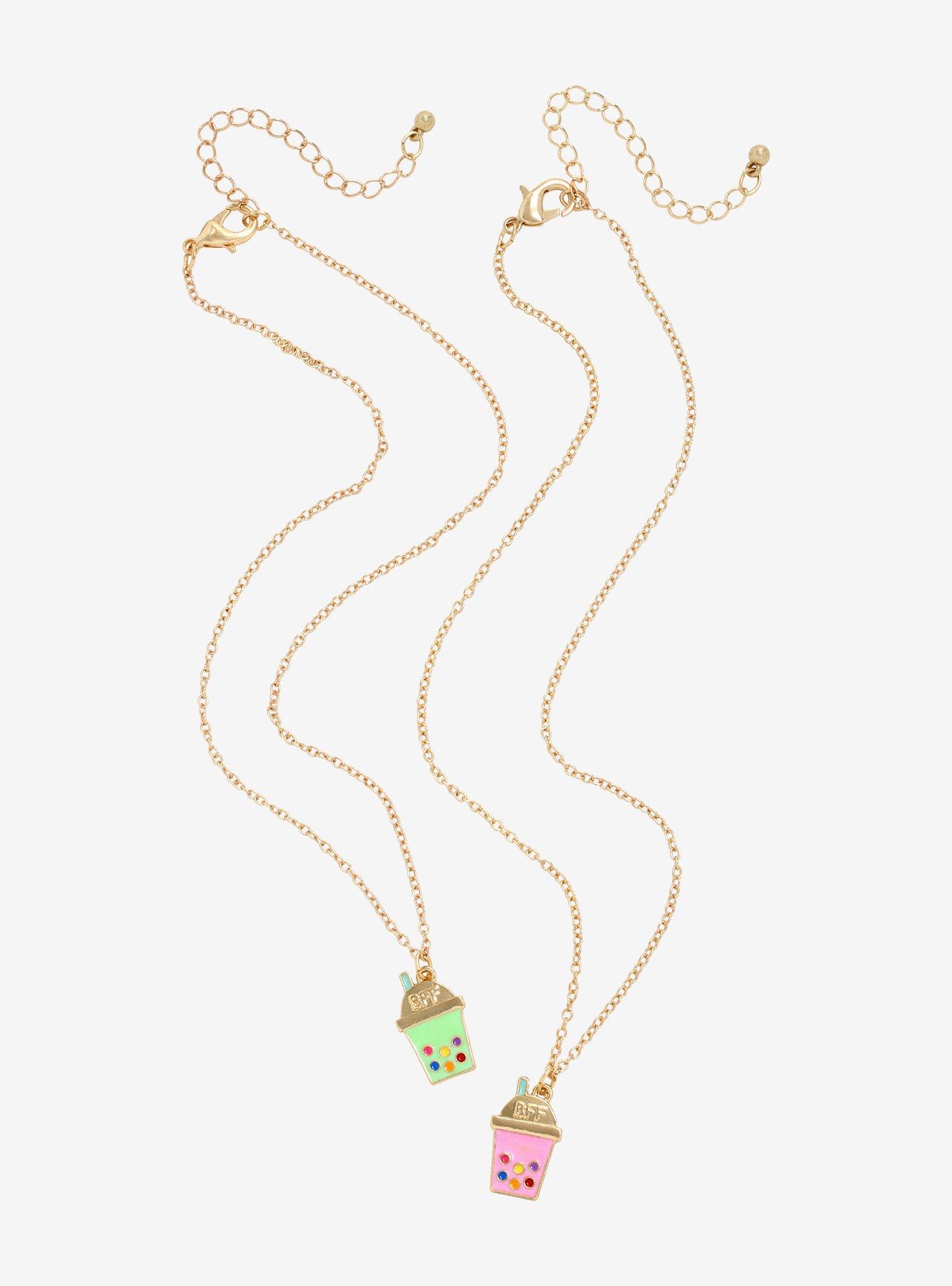 Boba Besties Gold Necklace Set, , alternate