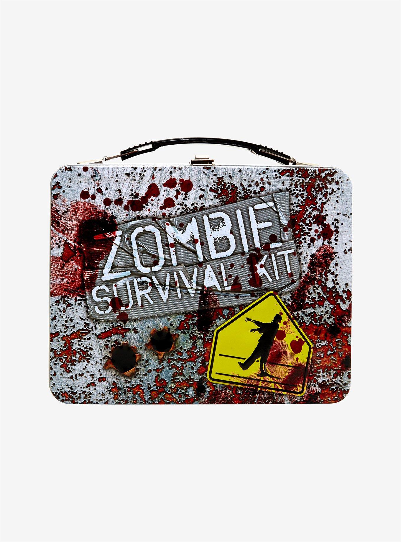 Zombie Survival Kit Metal Lunch Box, , alternate