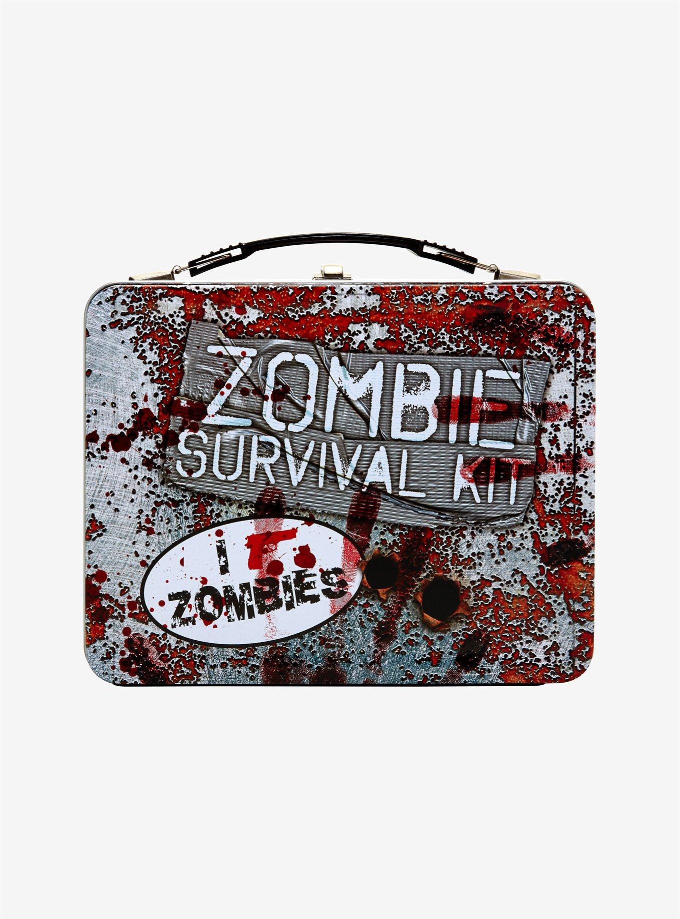 Zombie Survival Kit Metal Lunch Box, , alternate