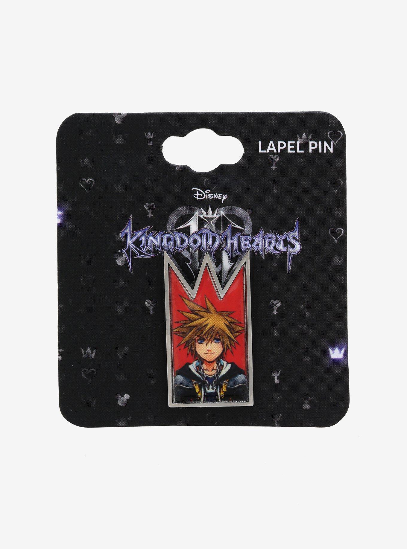 Disney Kingdom Hearts Sora Crown Enamel Pin, , alternate