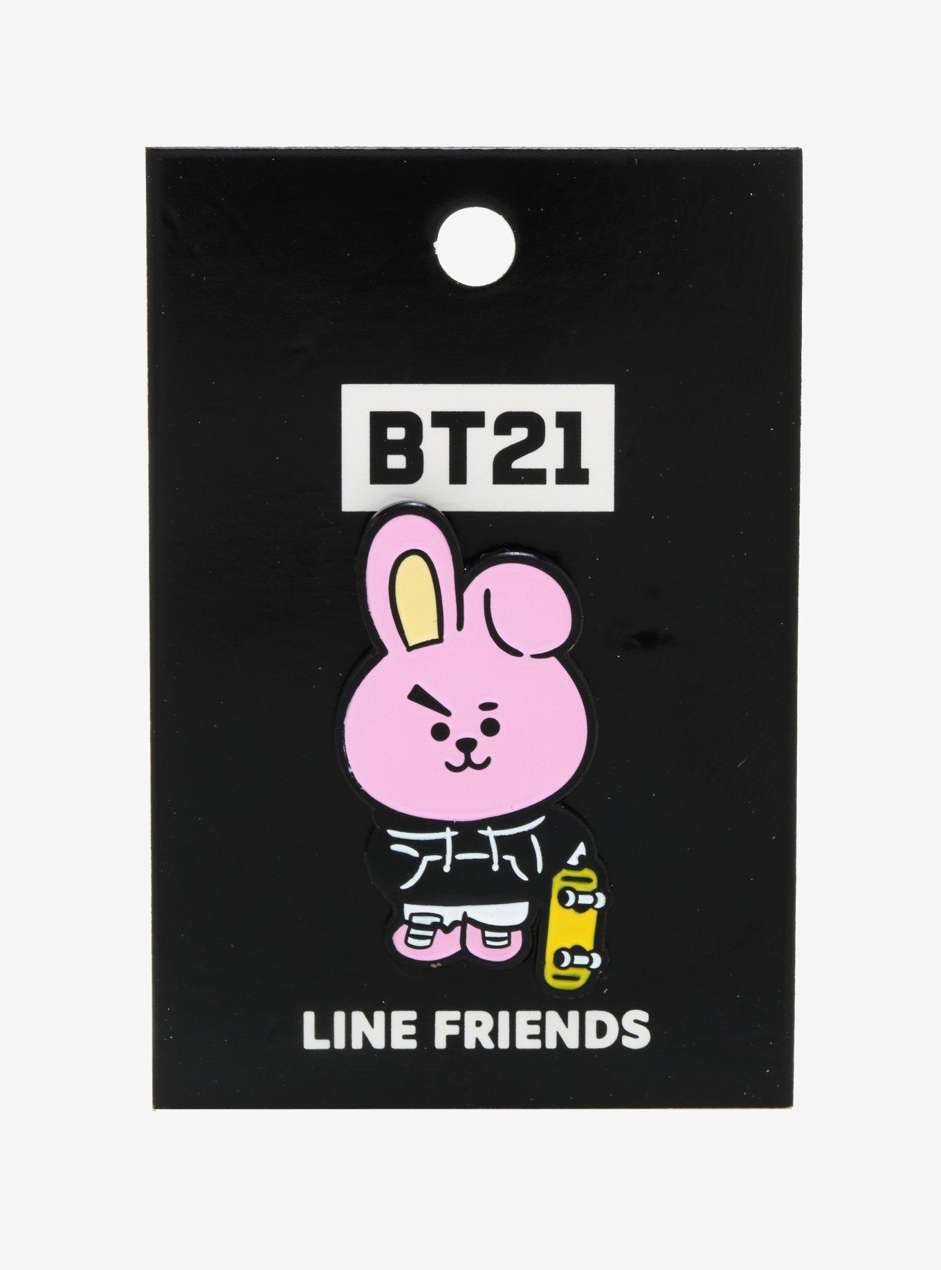 BT21 Cooky Skater Enamel Pin, , alternate
