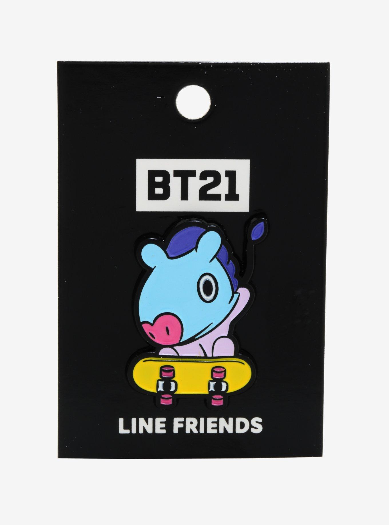 BT21 Mang Skating Enamel Pin, , alternate