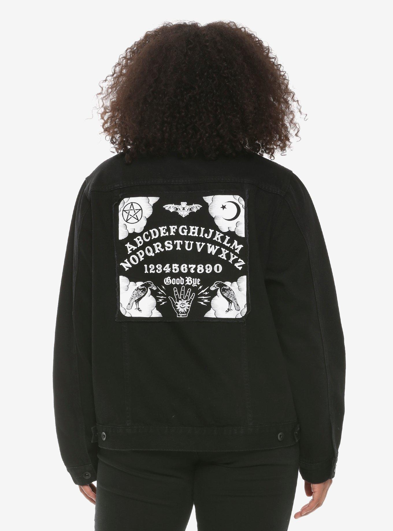 Bad Vibes Girls Denim Jacket Plus Size, , alternate