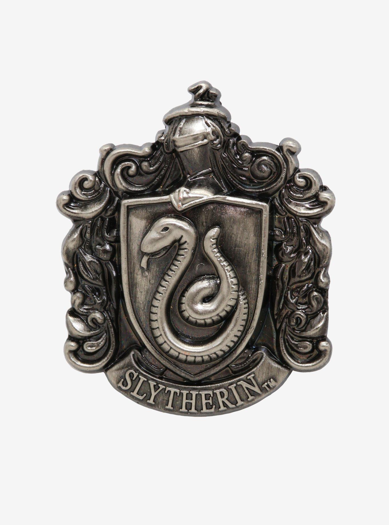 Harry Potter Slytherin Crest Pin, , alternate