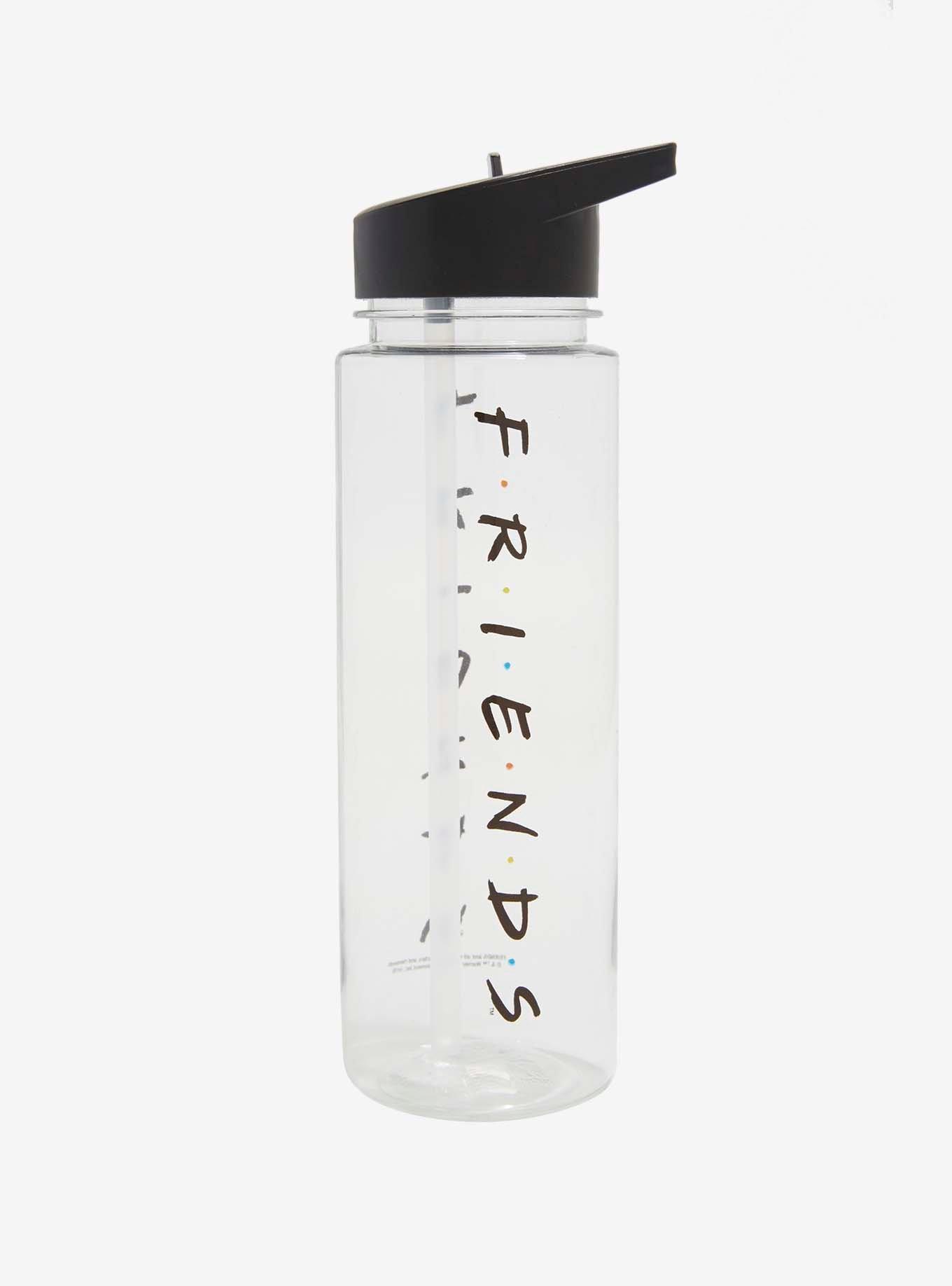 Friends Logo Clear Water Bottle, , alternate