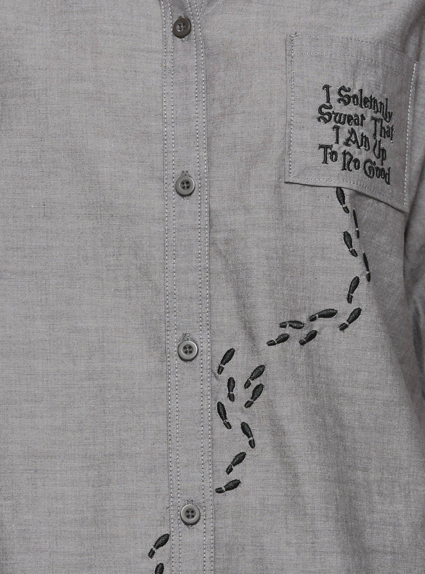Harry Potter Up to No Good Women's Woven Button-Up - BoxLunch Exclusive, , alternate