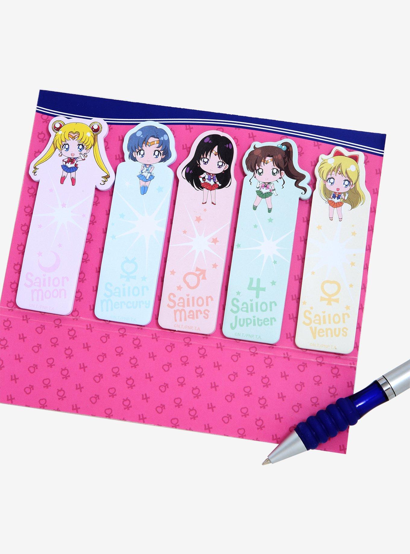 Sailor Moon Chibi Sailor Scouts Sticky Note Tabs - BoxLunch Exclusive, , alternate