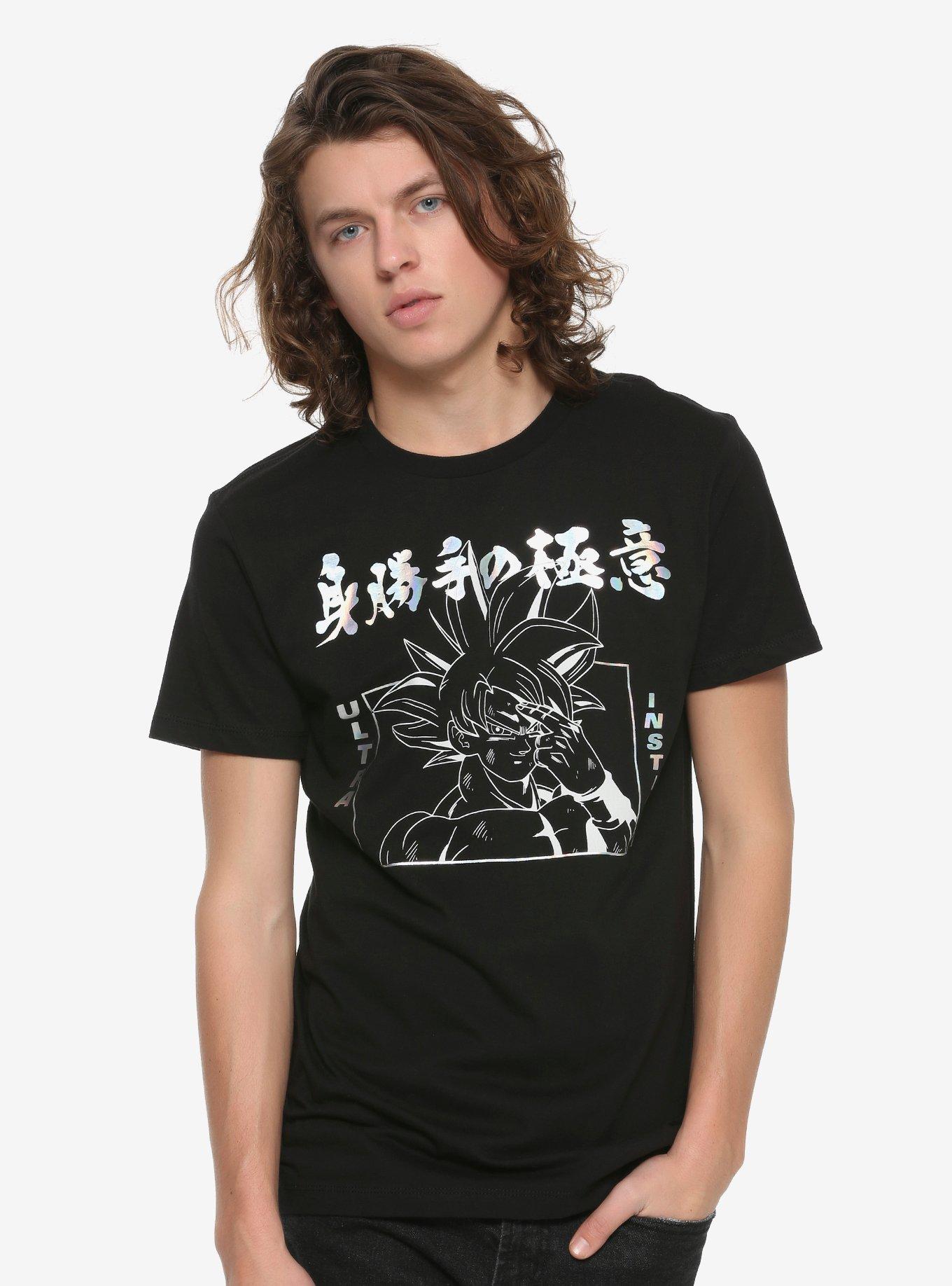 Dragon Ball Super Goku Ultra Instinct Foil T-Shirt, WHITE, alternate