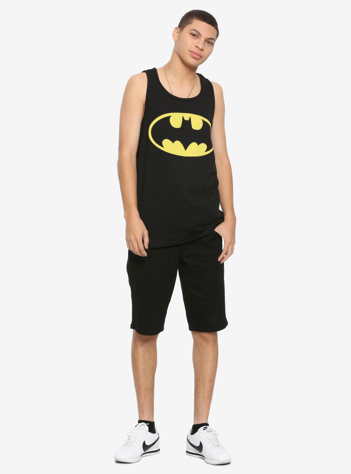 DC Comics Batman Logo Tank Top, BLACK, alternate